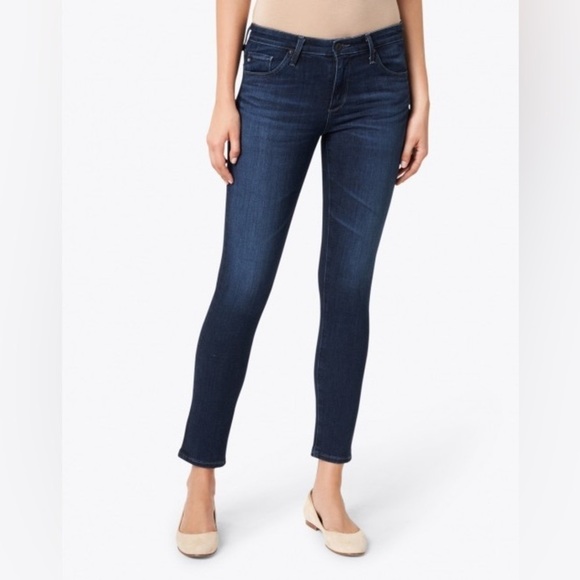 AG Adriano Goldschmied The legging Ankle Prima Dark Blue Slim Ankle Jean - Picture 1 of 8